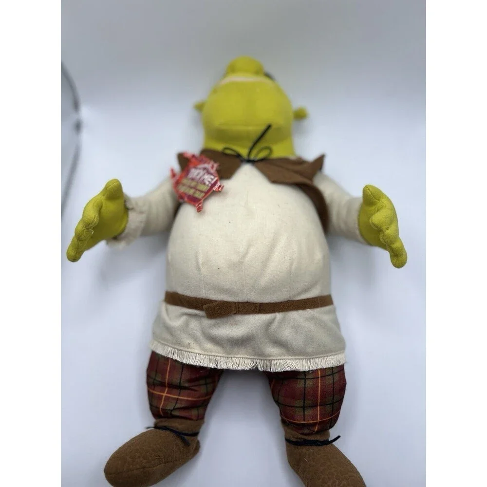 Shrek 2 Talking Shrek Plush 14” 2003 Hasbro DreamWorks Toy Doll Works